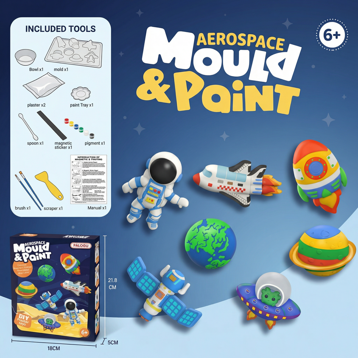 Mold and Paint Creative Craft Kit for Kids