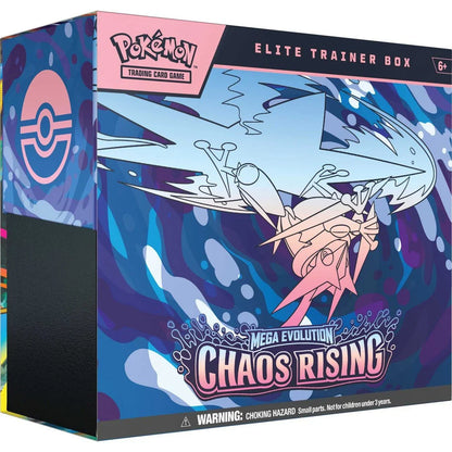 Pokémon TCG: Mega Evolution—Chaos Rising Elite Trainer Box – Fennekin Promo & 9 Booster Packs
